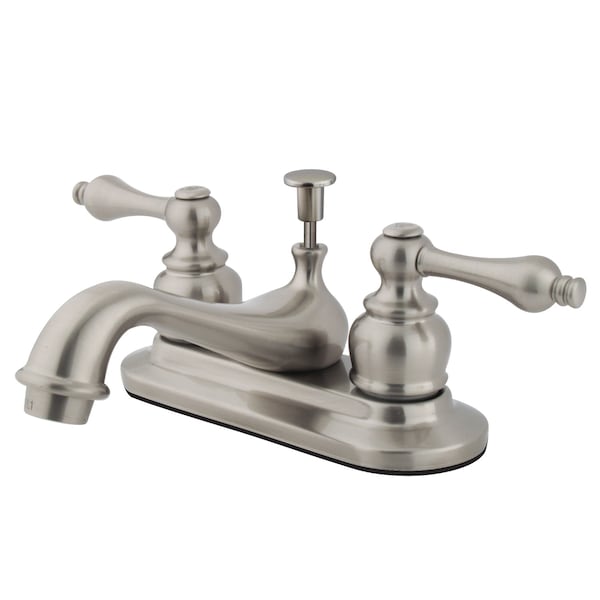 4" Centerset Bathroom Faucet, Brushed Nickel